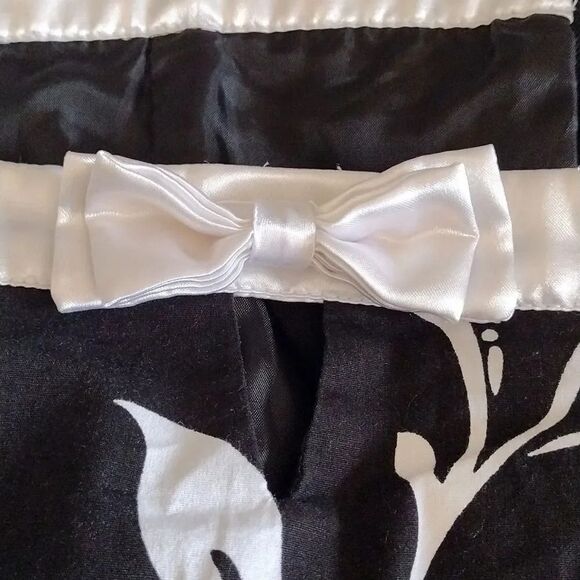 Y2K Black White Floral Whimsigoth Multi Way Rockabily Mini Dress Plussize 24W - Picture 7 of 17